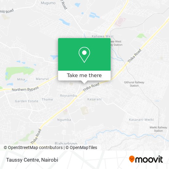 Taussy Centre map