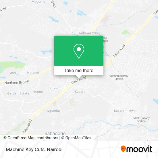 Machine Key Cuts map