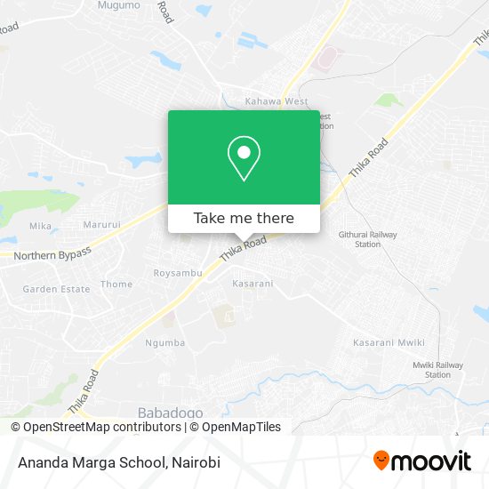Ananda Marga School map