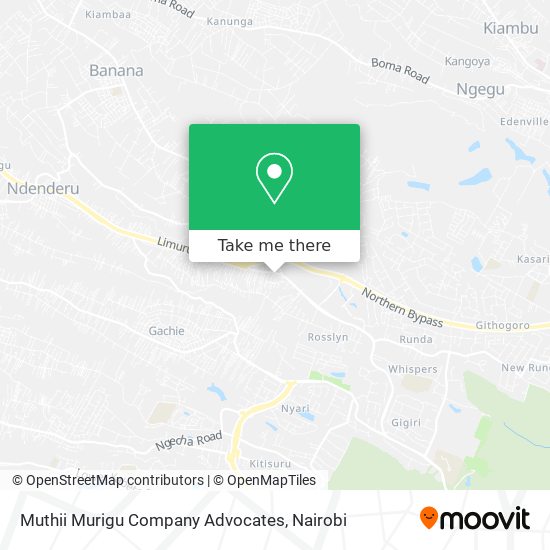 Muthii Murigu Company Advocates map