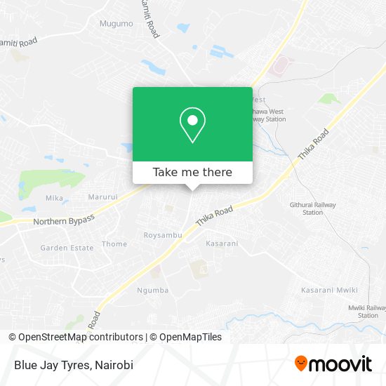 Blue Jay Tyres map