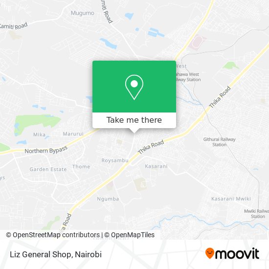 Liz General Shop map