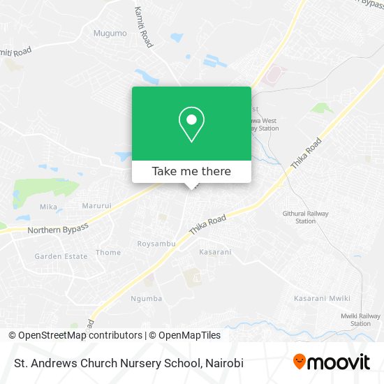 St. Andrews Church Nursery School map