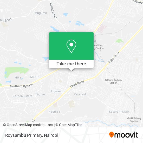 Roysambu Primary map