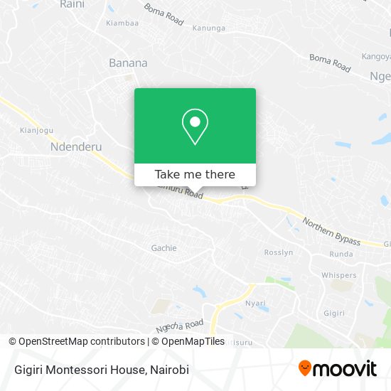 Gigiri Montessori House map