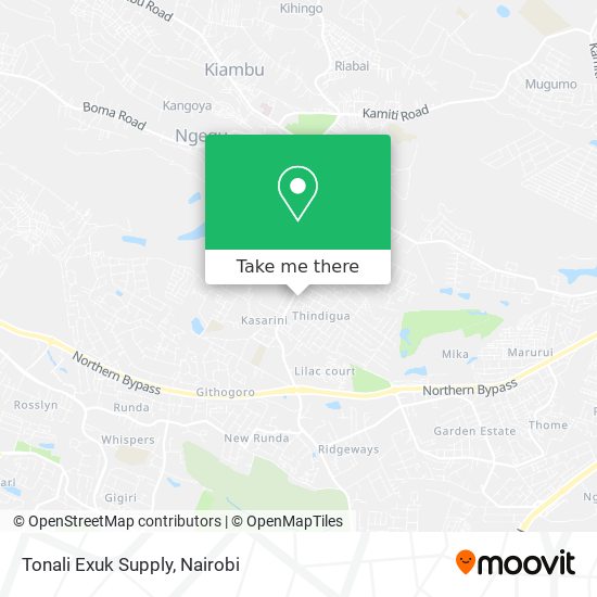 Tonali Exuk Supply map