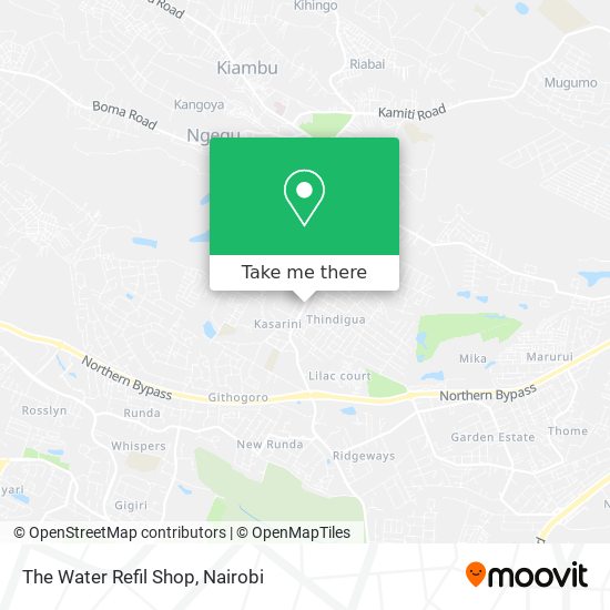 The Water Refil Shop map