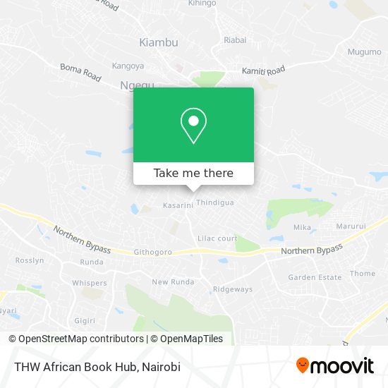 THW African Book Hub map