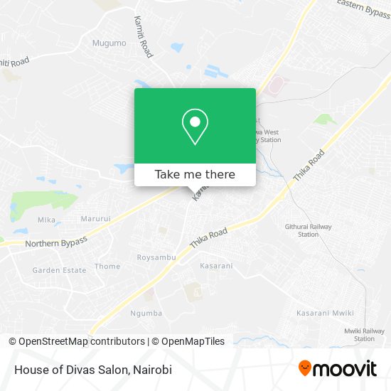 House of Divas Salon map