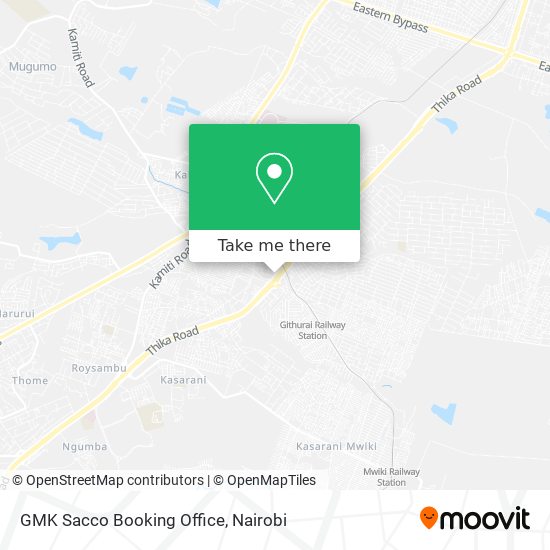 GMK Sacco Booking Office map