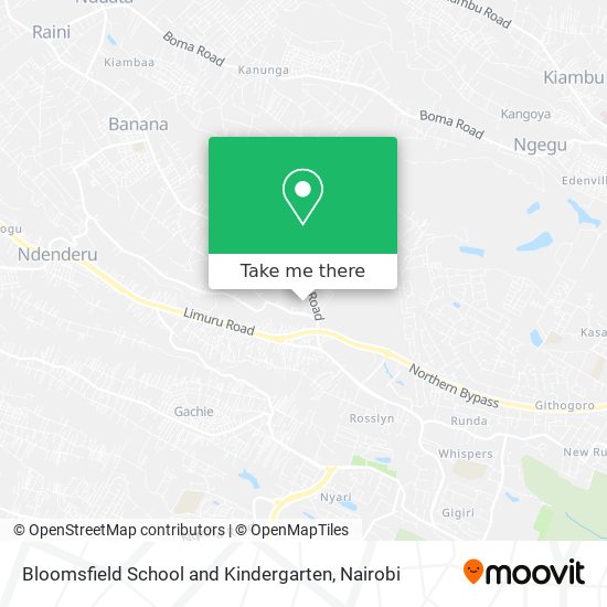 Bloomsfield School and Kindergarten map