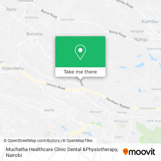 Muchatha Healthcare Clinic Dental &Physiotherapy map