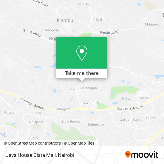 Java House Ciata Mall map