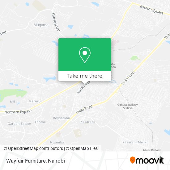 Wayfair Furniture map