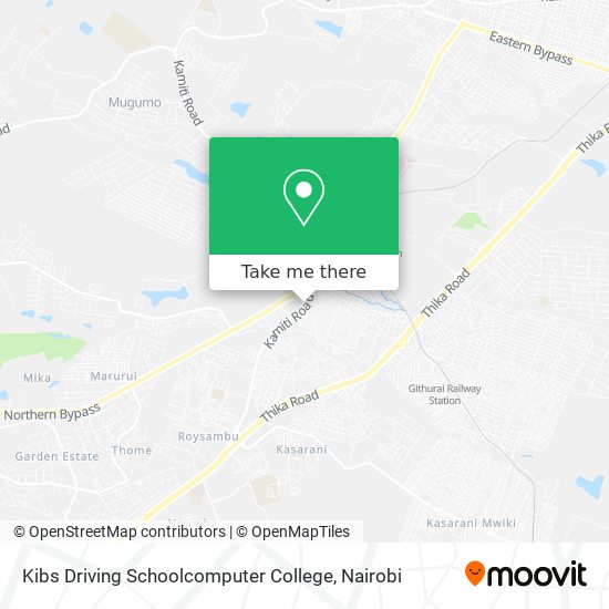 Kibs Driving Schoolcomputer College map
