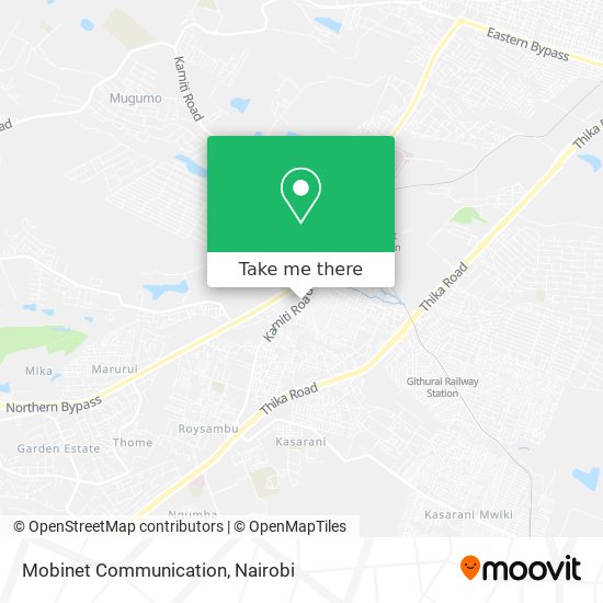 Mobinet Communication map