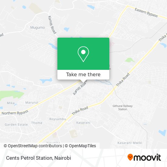 Cents Petrol Station map