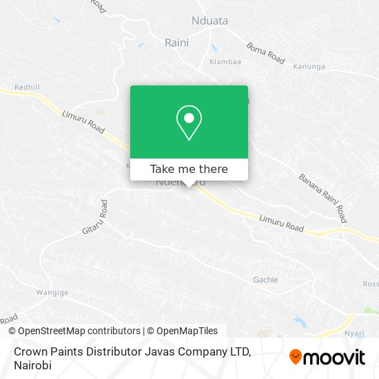 Crown Paints Distributor Javas Company LTD map