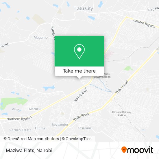 Maziwa Flats map