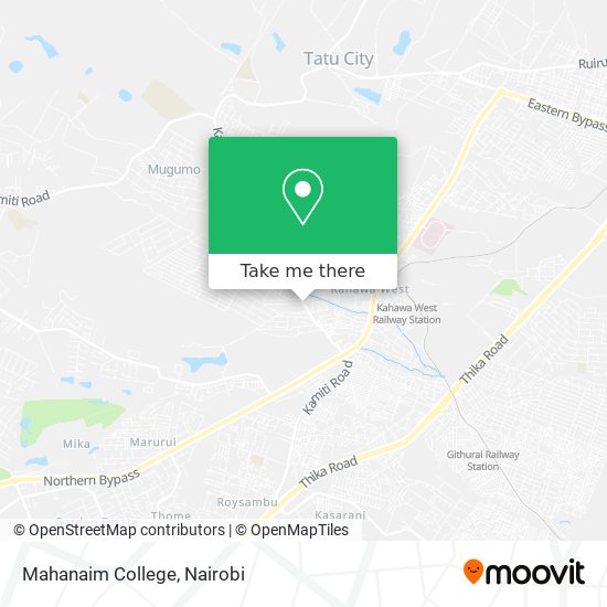 Mahanaim College map