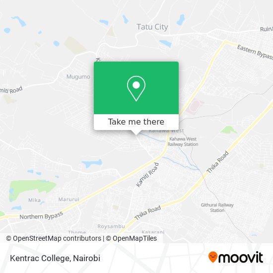 Kentrac College map