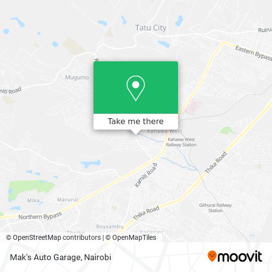 Mak's Auto Garage map