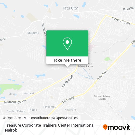 Treasure Corporate Trainers Center International map
