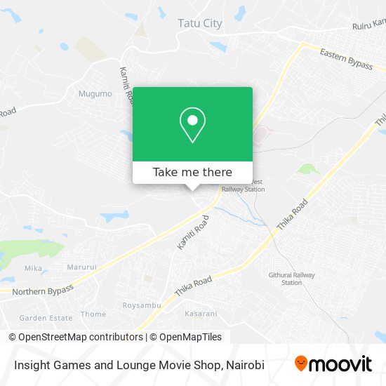 Insight Games and Lounge Movie Shop map
