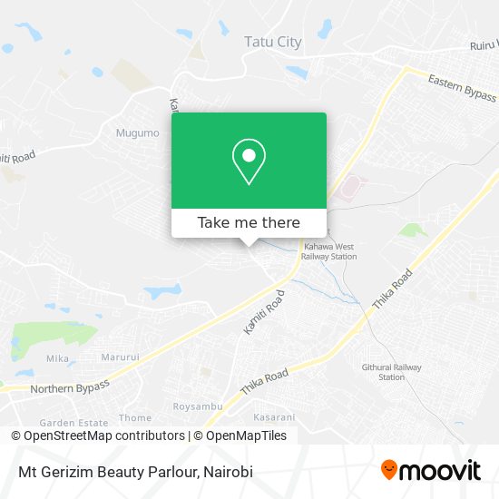 Mt Gerizim Beauty Parlour map