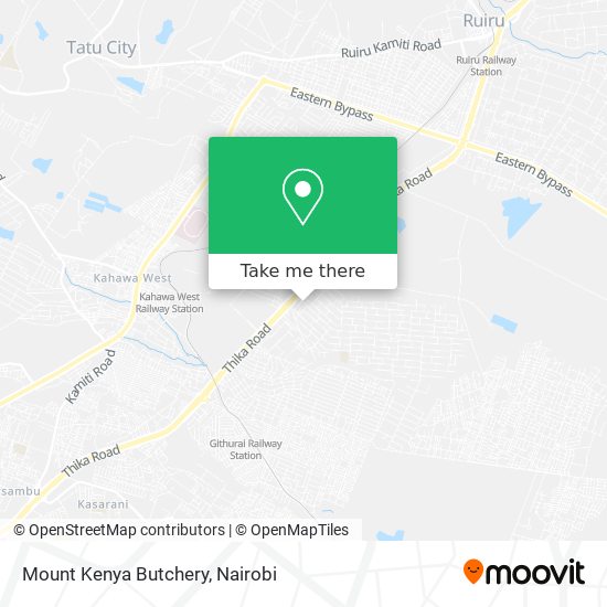 Mount Kenya Butchery map