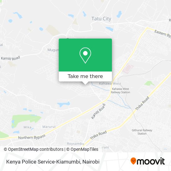 Kenya Police Service-Kiamumbi map