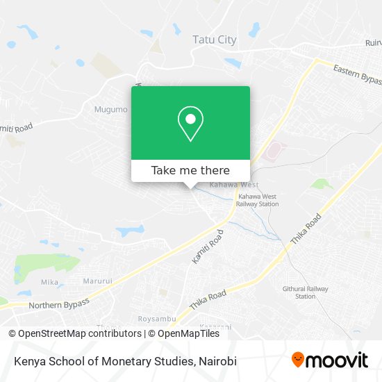 Kenya School of Monetary Studies map