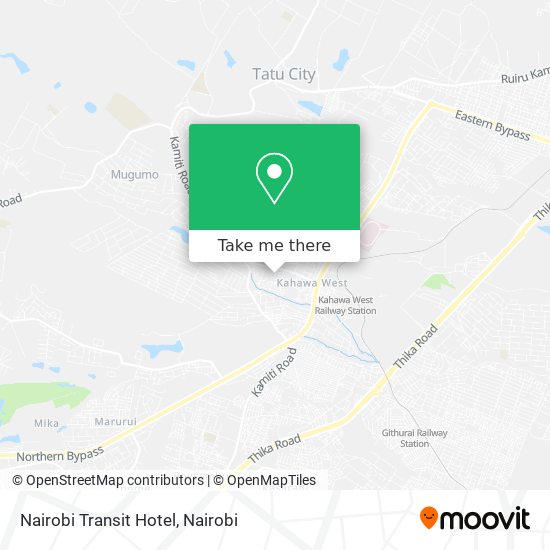 Nairobi Transit Hotel map