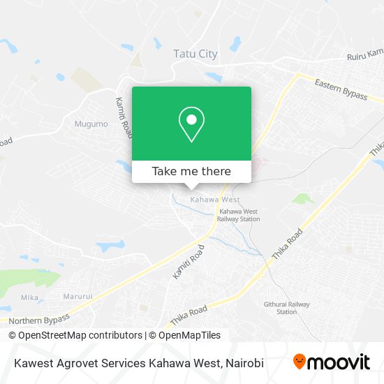 Kawest Agrovet Services Kahawa West map