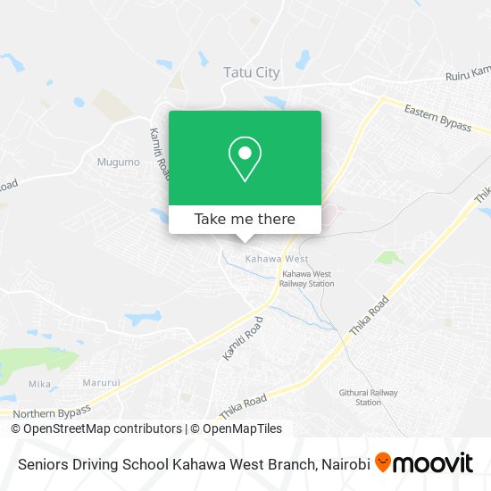 Seniors Driving School Kahawa West Branch map