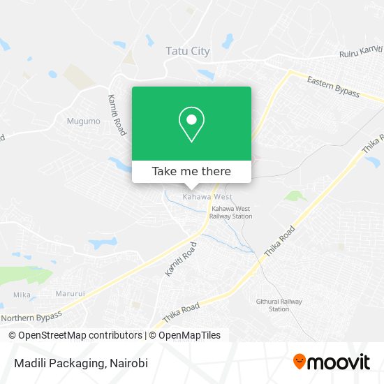 Madili Packaging map