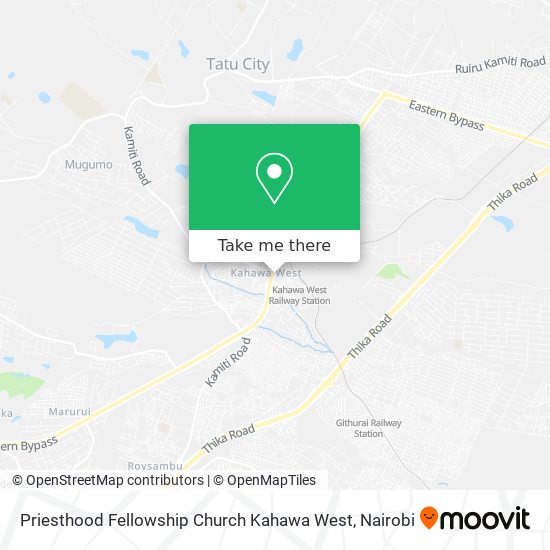 Priesthood Fellowship Church Kahawa West map
