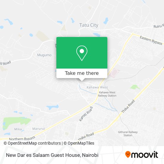 New Dar es Salaam Guest House map