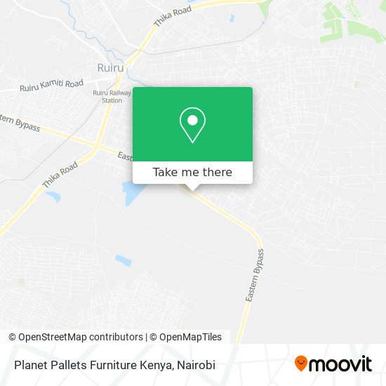 Planet Pallets Furniture Kenya map