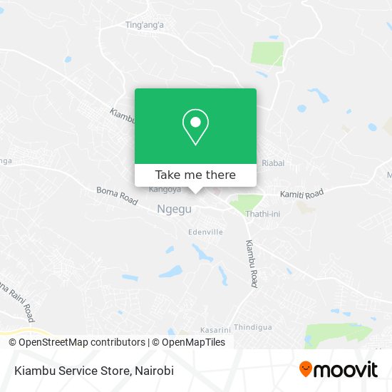 Kiambu Service Store map