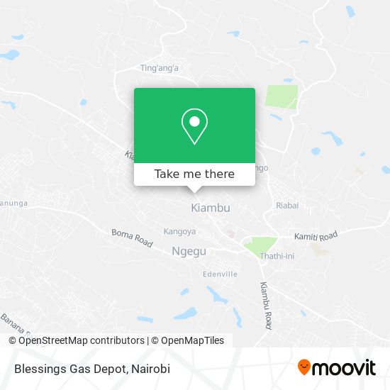 Blessings Gas Depot map