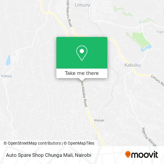 Auto Spare Shop Chunga Mali map