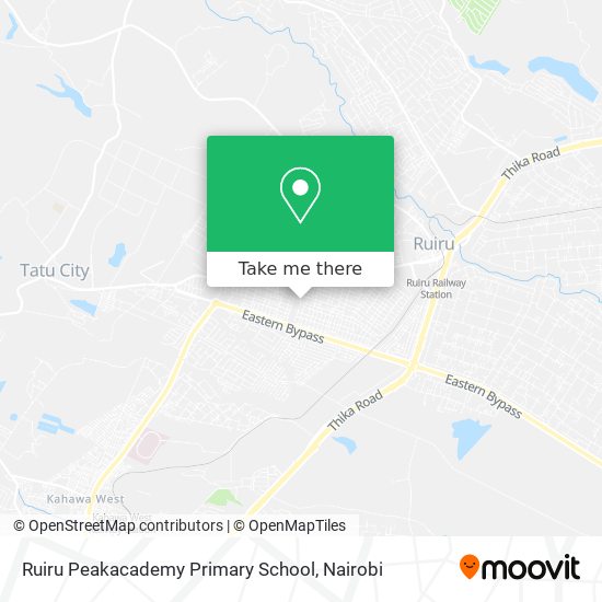 Ruiru Peakacademy Primary School map