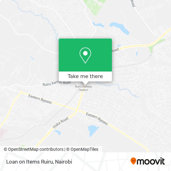 Loan on Items Ruiru map