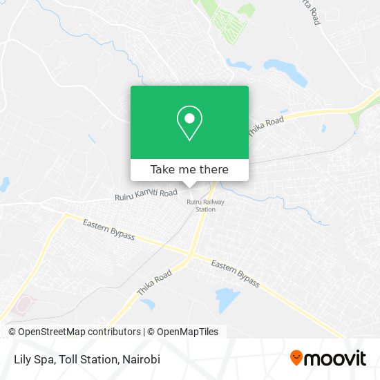 Lily Spa, Toll Station map