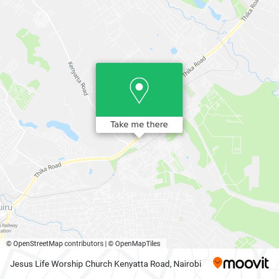 Jesus Life Worship Church Kenyatta Road map