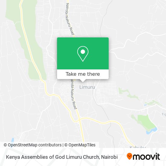 Kenya Assemblies of God Limuru Church map