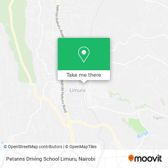 Petanns Driving School Limuru map