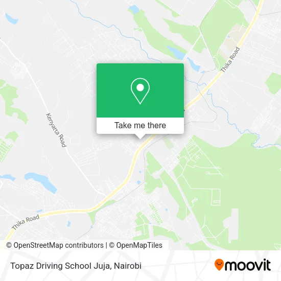 Topaz Driving School Juja map