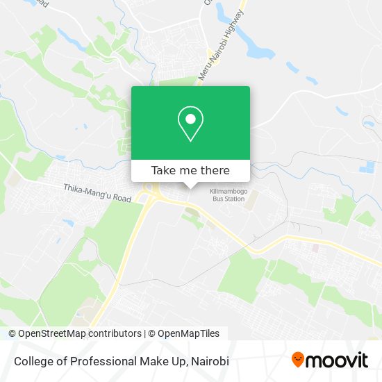 College of Professional Make Up map